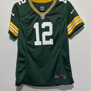 Nike NFL Women's Green Bay Packers Aaron Rodgers V-Neck On Field Jersey Medium